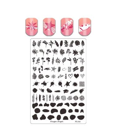 FingerAngel Stamping Plates Set - Nail Art Stamp Collection with Organizers | XL11-14 B - Buy Online on GoSupps.com