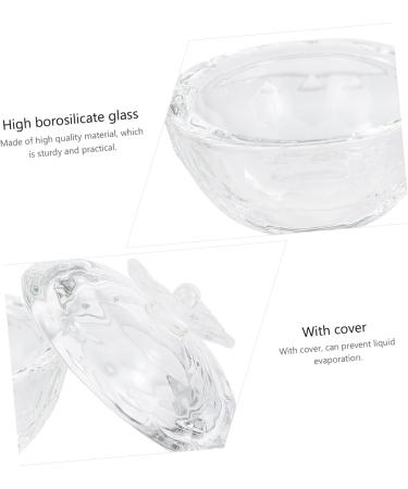 FRCOLOR Clear Tumbler crystal cup manicures liquid cup cup containers with lids clear acrylic liquid bowl clear container reconcile Accessories High borosilicate Mini Nail Cup - Buy Online on GoSupps.com