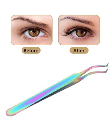 Premium Lightweight Stainless Steel Eyelash Tweezers | Precise Clamping for Home Use - International Shipping - Buy Online on GoSupps.com