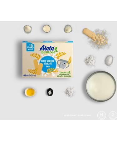 Alete Milk-Cereal Meal Biscuit Baby Food - Ready-to-Drink 10+ Months 6 x 400ml Convenient Baby Porridge Alternative - Buy Online on GoSupps.com