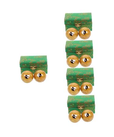 Healeved 10 STK Massage globe Reusable metal balls Yin-Yang balls Massage balls for hand exercises Asian meditation balls Foot massage balls Handtype Fitness Cloisonn -Memaille China