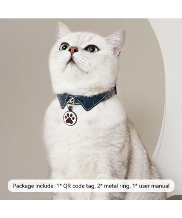Personalized QR Code Cat Collar Tag - Emergency Contacts - Silicone Pet ID for Small Breeds - Sunset Chevron Pattern - Buy Online on GoSupps.com