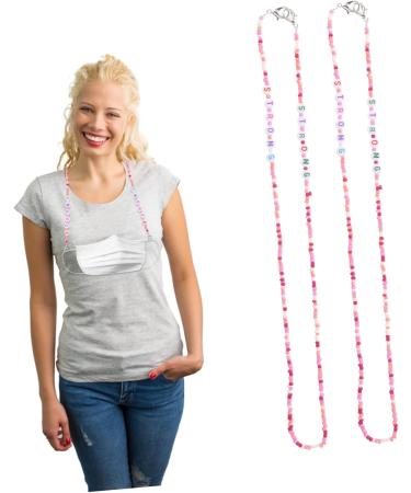 Shop Minkissy 6 Pcs Anti-Lost Masks Chain - Alphabet Beads Clothes Rack for Kids | European & American Acrylic Accessories - Buy Online on GoSupps.com