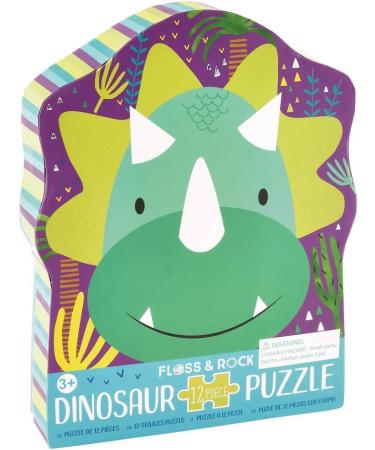 Buy Floss & Rock 41P3663 Dino Shaped Jigsaw Puzzle | 12-Piece Set - International Shipping Available - Buy Online on GoSupps.com
