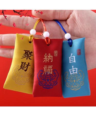 Spiritual Salt with Sachet Fragrant Bag Empty Bag Carrying Pouch Bag Hanging Blessings Pendant Good Wishes Style Chinese Peace Size - Buy Online on GoSupps.com
