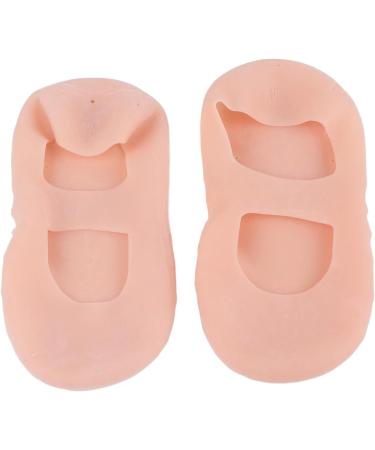 Silicone Socks Gel Moisturizing Socks Foot Anti-Cracking Protector Foot Care Tool Prevention Socks Relieve Plantar Fasciitis Pain Heel Bone Spur Pain Soften Dead Skin Dry Cracked Yellowish Pink M - Buy Online on GoSupps.com
