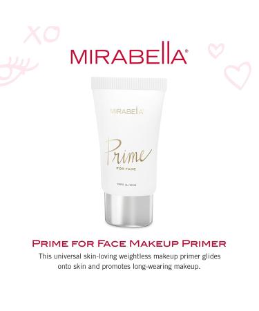 Mirabella Beauty Prime Face Makeup Primer - Weightless Preps, Primes, Perfects & Protects - Silky Smooth Base for Foundation - All Skin Types - 25 ml - Buy Online on GoSupps.com