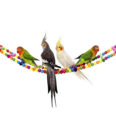 Chikanb 10-Piece Parrot Toys Set - Natural Wood Bird Cage Swings & Toys for Small & Medium Pets - Buy Online on GoSupps.com