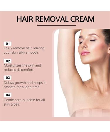  Nybhyjka Soft Body Hair Shaving Cream 150ml Gentle Hair Removal Product Painless Hair Removal for Women Soothing Harmless Body Cream Lotion for Arms - Buy Online on GoSupps.com