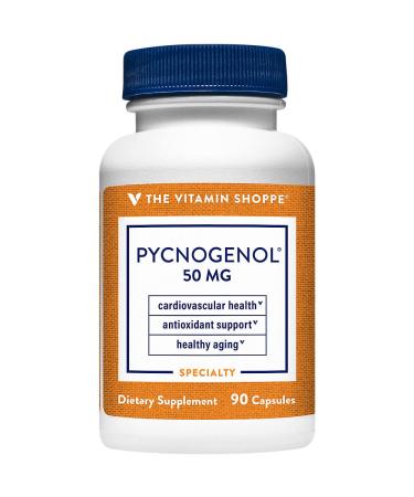 Pycnogenol 50mg - Antioxidant That Supports Cardiovascular Skin & Cellular Health (90 Capsules) by The Vitamin Shoppe
