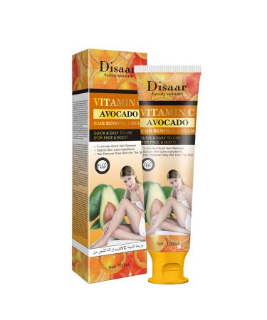 Vitamin C Avocado Face Body 3-minutes Quick Hair Removal Cream Depilating Moisturizing Skin 100ml