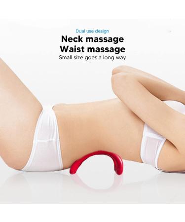 Weikeya Cervical Traction Stretcher - Light Pain Relief Pillow for Home Use | Anti-Deformation Curvature (Red) - Buy Online on GoSupps.com