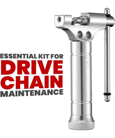 PRO BIKE TOOL Universal Chain Tool with Spare Pushing Pin - 8-12 Speed Chains Splitter - Silver - Buy Online on GoSupps.com