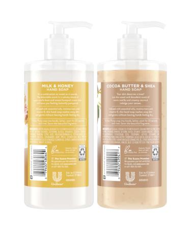 Suave Hand Soap 2-Pack - Milk & Honey + Cocoa Butter Shea - Moisturizing Essential Oils 13.5 Oz Each - International Shipping Available - Buy Online on GoSupps.com