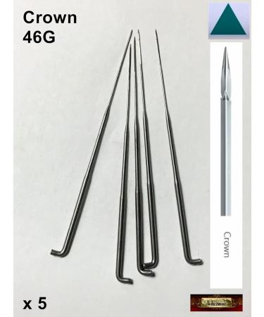 Needle Felting Needles 46G Extra FINE Crown Pack of 5 - M00922x5-FS for Needle Felting | MOREZMORE - Buy Online on GoSupps.com
