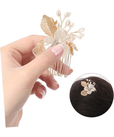 AUTSUPPL Gold Leaf Side Comb Vintage Hair Accessories Side Comb Headpiece Hair Accessories for Women Bridal Hair Accessory Wedding Bride Headpiece Leaf Hair Comb Hair Comb Clip - Buy Online on GoSupps.com