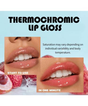 INTEROOKIE Multicoloured Fruit Moisturising Lip Gloss - Dudu Lip Glaze Long Lasting and Fade-Proof Makeup (15) - Buy Online on GoSupps.com