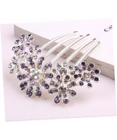 DOITOOL Tiara Hair Accessories Bridal Hair Comb Flower Hair Comb Wedding Women Hair Comb Women Hair Clip Hair up Hairpin Headgear Rhinestones - Buy Online on GoSupps.com