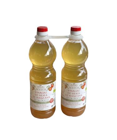 ACETUM DE MODENA Apple cider vinegar environmentally friendly without preservatives or preservatives Bio unfiltered and unpasteurized 2L 2 bottles 1 l The best for your health