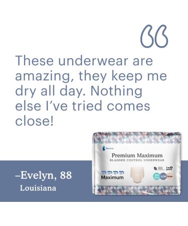 Premium Maximum Plus Pull Up Underwear for Women - Beige, Small/Medium, 80 Count - Absorbs 4 Cups - Absorbent Bladder Protection with Invisible Fit - Buy Online on GoSupps.com