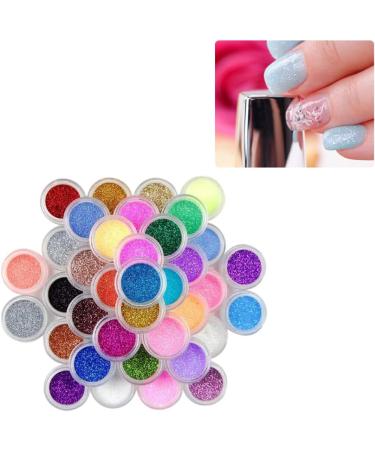 Nail Art Powder 45 Colors Nail Glitter Pigment Dust Manicure DIY Decorations Nail Art Powder - Buy Online on GoSupps.com
