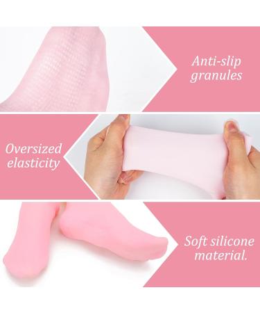 Silicone Socks 2 Pairs Foot Spa Pedicure Silicone Socks Moisturizing Socks Women Soft Gel Heel Socks Silicone Foot Moisturising Socks Soft Gel Heel for Women Dry Cracked Feet 2pc - Buy Online on GoSupps.com