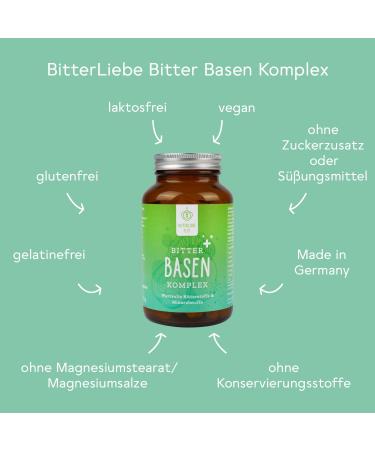 Bitterliebe Plus Bitter Bases Complex Tablets 360 - Vegan Acid-Base Balance with Zinc - Base Preparation for Optimal Health - Buy Online on GoSupps.com