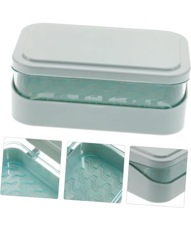 HEASOME Box Soap Holder Shower Soap Case Soap Bar Plastic Storage Containers for Clothes Leak Plastic Serving Trays Lidded Tin Big Shampoo Bar Soap Dish Abs Travel Toiletries Articulated Sky-blue 13.5X9CM - Buy Online on GoSupps.com