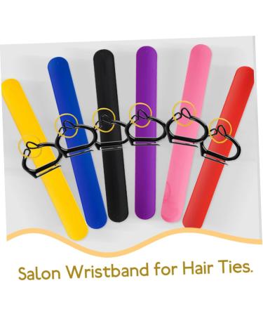 Gogogmee 1 Set Braiding Auxiliary Wrist Strap Hair Holders for Barbers Party Bracelets Hair Salon Slap Bracelets Barber Hair Tie Organizer Wristband for Hair Ties Updo Hair Tools Wrist Band - Buy Online on GoSupps.com