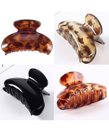 3 Pack Medium Hair Claw Clips 2.7 Small Hair Catch Barrette Jaw Grips Plastic Nonslip Hair Clip for Women Girls Half Bun Hairpins for Thick/Thin Hair - Buy Online on GoSupps.com