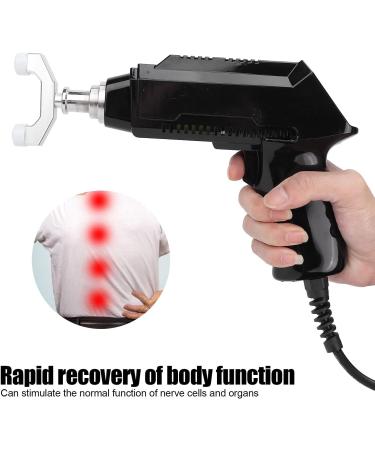 Chiropractic Adjustment Tool | Electrical Spine Massage Gun for Joint Pain Relief & Body Relaxation (Black EU) - Buy Online on GoSupps.com
