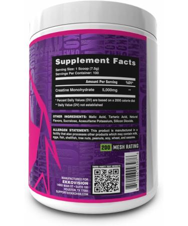 Ekkovision Creatine 100 Servings Grape - Buy Online on GoSupps.com