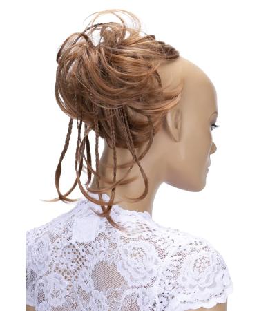 CAISHA XXL hair part hair tie daisy dutt updos with braids wavy art fiber heat -resistant dm17cm light brown light brown #6T30 G15D