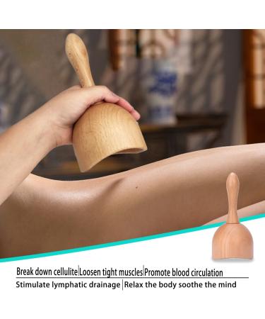 Wood Therapy Massage Tools for Body Shaping - 7*3.5 Inch Wooden Massage Cup for Maderoterapia, Sculpting, Anti-Cellulite & Lymphatic Drainage - Buy Online on GoSupps.com