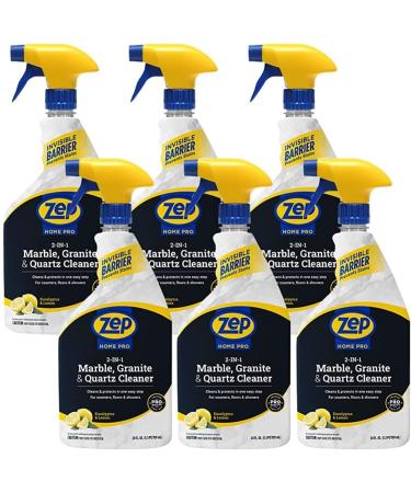 Zep NEW Home Pro 2-In-1 Marble Granite & Stone Cleaner - 24 Fl. Oz. (Case of 6) | Pro Trusted Family Friendly Refreshing Scents | International Shipping Available - Buy Online on GoSupps.com