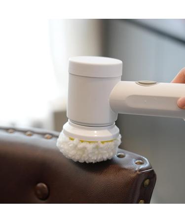 Electric Cleaning Scrubber Rotating Shower Scrubber Power Cleaning Brush with 4 Replaceable Head 1500mah Cordless Scrubber for Bathroom Kitchen Car Wash 5 Brush Heads - Buy Online on GoSupps.com