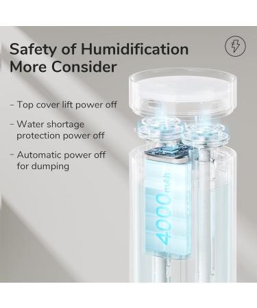 JISULIFE 500ml Portable Mini Cool Mist Humidifier for Bedroom - Quiet, Dual Mist Ports, Auto Shut-Off - Ideal for Baby Bedside, Travel, Plant, Car - Brown - Buy Online on GoSupps.com