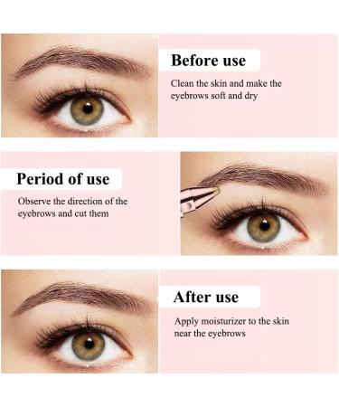 Molbory 2-in-1 Eyebrow Razor & Face Hair Remover for Women | Pain-Free Trimming & LED Light for Eyebrows Lips Chin & Nasal Hair - Buy Online on GoSupps.com