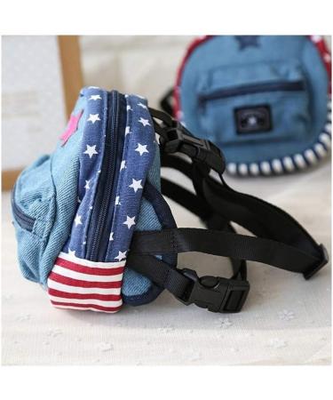 Stock Show Pet Dog Backpack Harness with Leash | Cute Animal Saddle Bags for Outdoor Training | Puppy Walking Gear (L Star&Stripe) - Buy Online on GoSupps.com