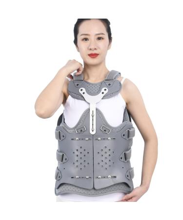SFKLYU Spine Decompression Back Brace Thoracolumbar Fixation Brace Adjustable Thoracolumbar Orthosis Support for Neck Back Shoulder Pain Relief B