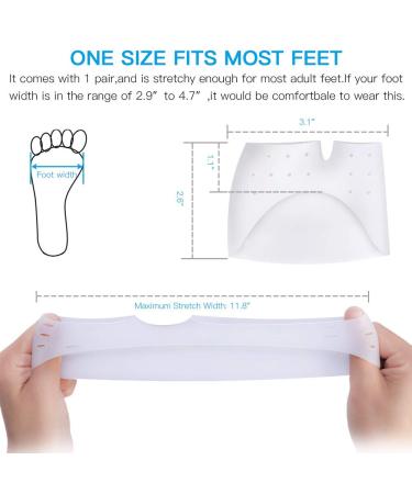 Belissy Pressure Point Foot Pads - Gel Toe Cushions & Bunion Corrector Insoles for Midfoot Support | 2 Pairs of Comfort Foam for Yoga & Daily Wear - Buy Online on GoSupps.com