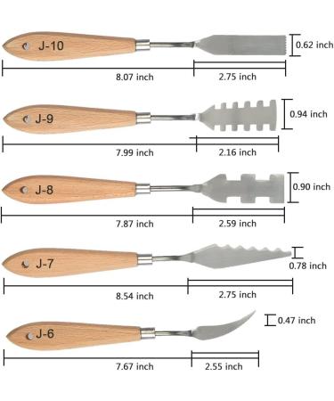 FOCCTS 13-Piece Stainless Steel Palette Knife Set for Oil and Acrylic Painting - Buy Online on GoSupps.com