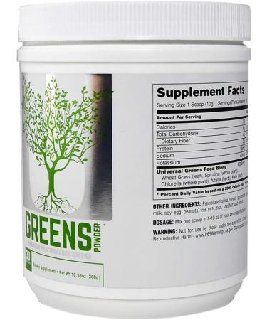 Universal Nutrition Greens Powder - 300g Superfood Blend for Vitality & Wellness - Buy Online on GoSupps.com