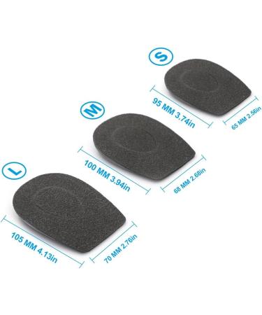 Orthopedic Heel Supports Insoles for Heel Pain - Plantar Fasciitis Relief for Women & Men (Small Gray - Buy Online on GoSupps.com