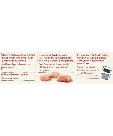 GranCarno Animonda - Dry food for senior dogs from 7 years old - Poultry + beef (1 x 4 kg) - Premium grain-free food for senior dogs from 7 years old - Buy Online on GoSupps.com