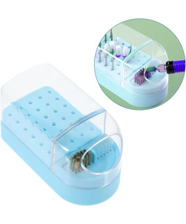 Beavorty Box grinding head nail drill organizers and storage drills nail drill bit holder manicure nail drill bits display rack cleaning brush bracket container nail plastic Grinding head Blue - Buy Online on GoSupps.com