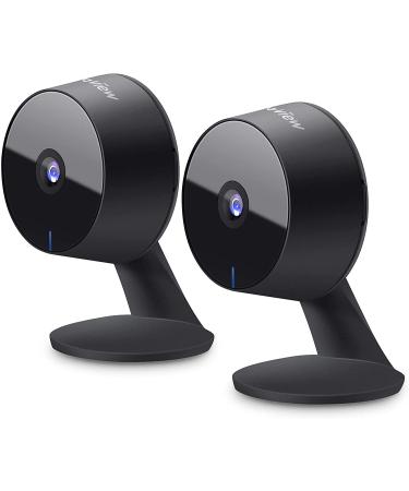 LaView Smart Indoor Security Camera for Home(2 Pack), 1080p HD Baby Monitor with Motion and Sound Detection,Two-Way Audio, Night Vision, US Cloud Server & SD Card Storage, Compatible with Alexa 2 Pack Black - Buy Online on GoSupps.com