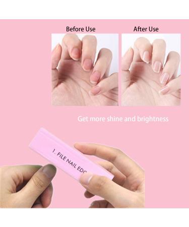 3PCS Nail Buffer Blocks 4-Sided Grit Professional Nail Files Manicure Treatment Sanding File for Shiny Glossy Surface Natural Nails Acrylic Nail Home Salons Use - Buy Online on GoSupps.com