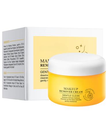 Grapefruit Makeup Remover Cleansing Balm Makeup Remover Balm Deep Makeup Cleansing Balm Make Up Remover Balm Facial Cleanser Balm For Eye Lip Face Deep Pore Cleanser All Skin Types Travel Size