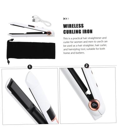 LALADEFIEE Curling Iron Mini Curling Wand Portable Curling Wand Curler Hair Styling Tools Abs White 21X4X3.5CM White - Buy Online on GoSupps.com
